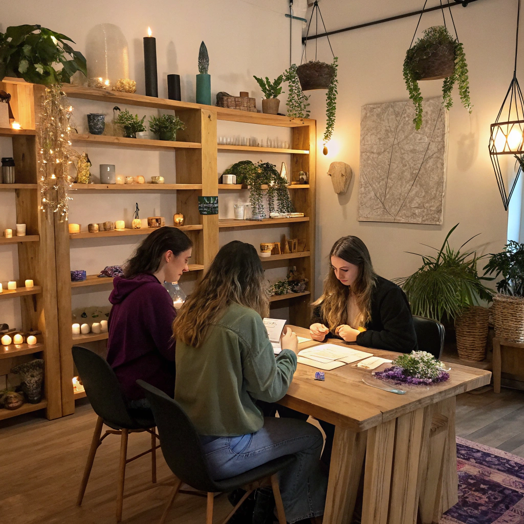 Women creating art in a therapeutic session