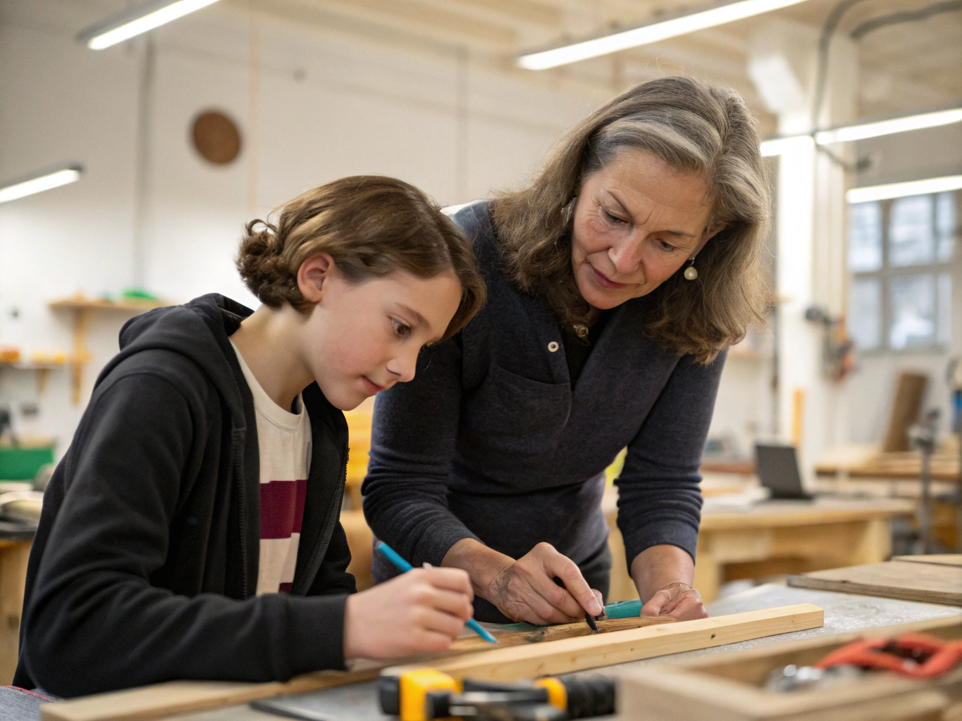 Youth mentoring session guiding local students in academics and arts