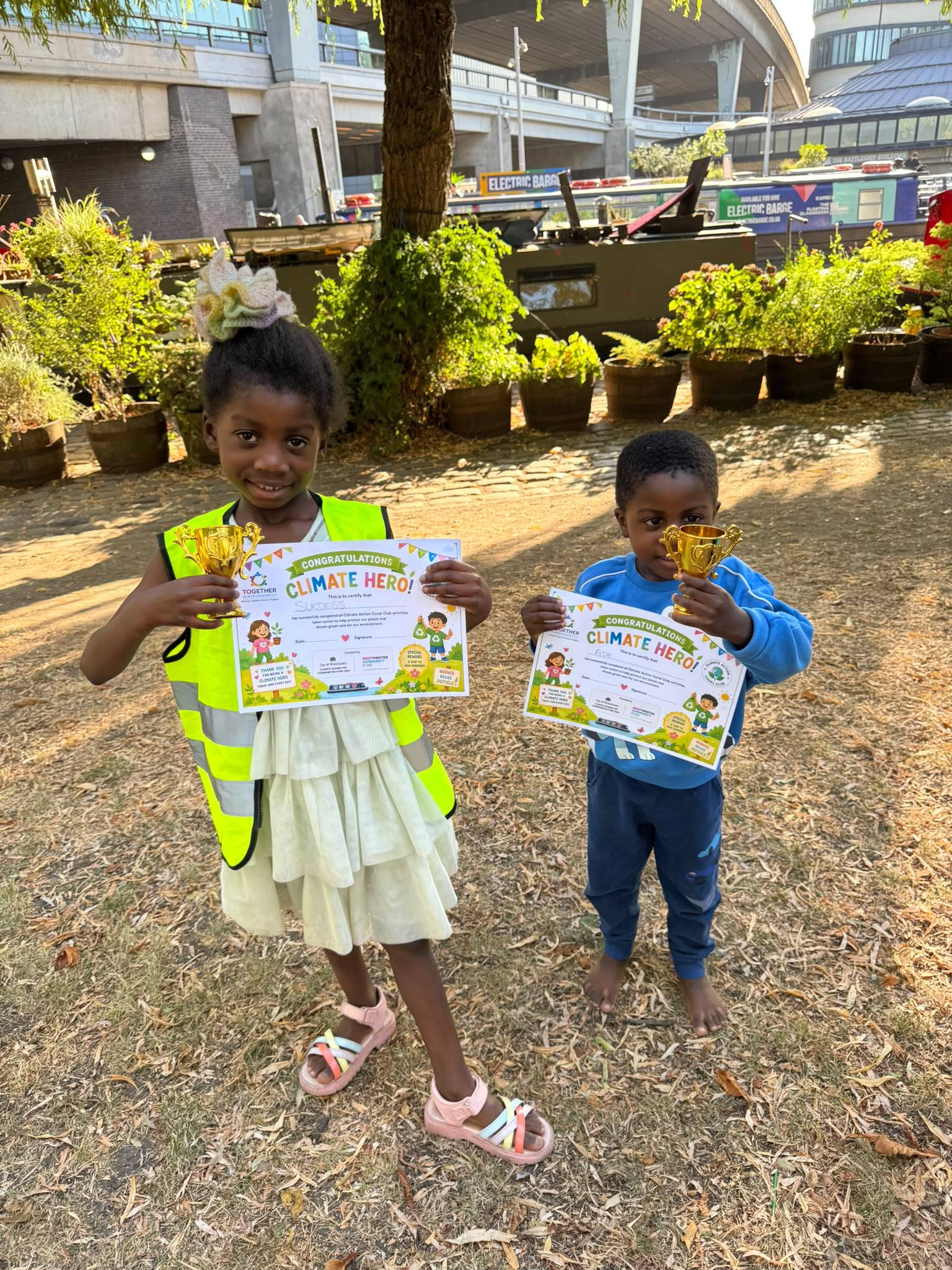 Active community members outdoors